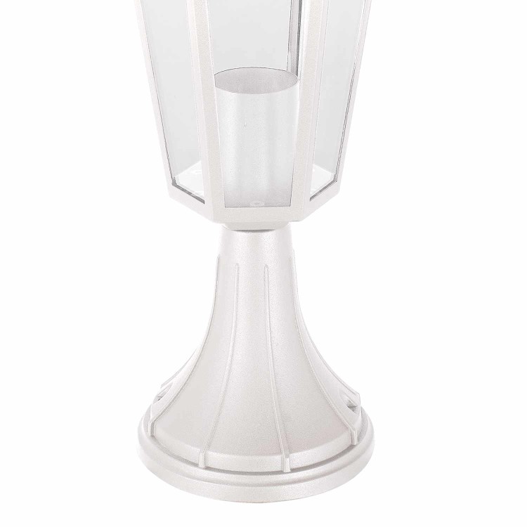 Cod.45500 Ao ar livre exterior 1x60W modelo hexagonal cor branca