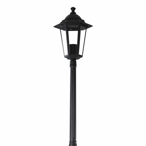 Cod.45610 Outdoor Streetlight 1x60W Black Hexagonal Model