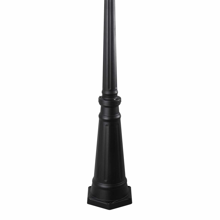 COD.45610 FAROLA EXTERIOR 1X60W MODELO HEXAGONAL COLOR NEGRO