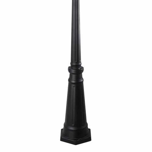Cod.45610 Outdoor Streetlight 1x60W Black Hexagonal Model