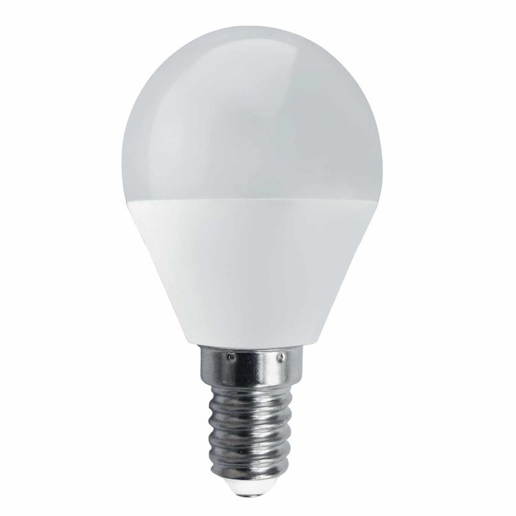 COD.42360 LÂMPADA ESFÉRICA LED E14 6W 3000K