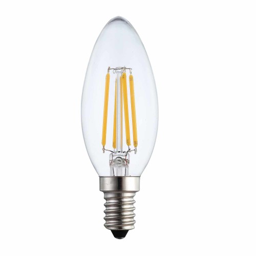 COD.49500 LÂMPADA LED FILAMENTO VELA E14 6W 2700K