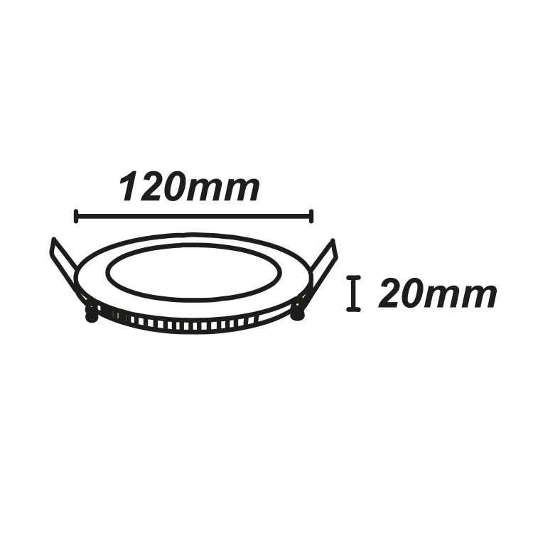 Code. 56600 Schwarzes Runddownlight mit 6W-LED-Farbwähler