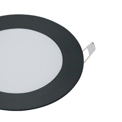 Código. 56600 downlight circular preto com seletor de cores 6W LED 2