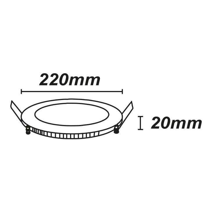 KOD.56630 RUNDER SCHWARZER DOWNLIGHT MIT FARBAUSWAHL LED 18W