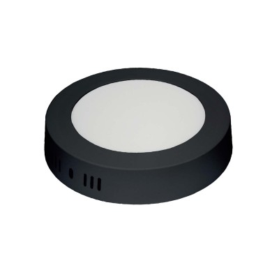 CÓD. 56750 DOWNLIGHT CIRCULAR NEGRO DE SUPERFICIE CON SELECTOR DE COLOR LED 6W