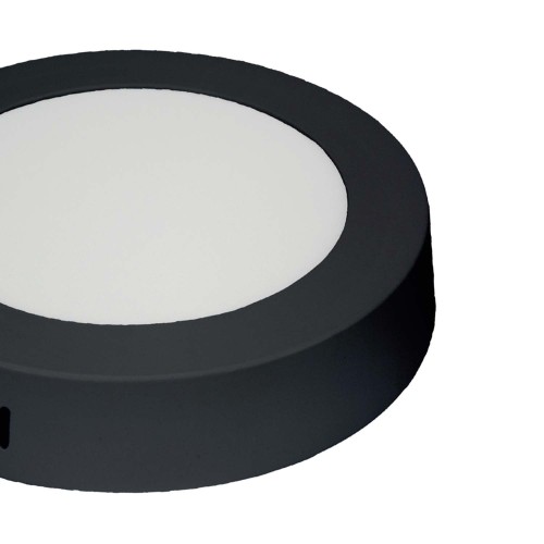CÓD. 56760 DOWNLIGHT CIRCULAR DE SUPERFÍCIE PRETO COM SELETOR DE COR LED 18W