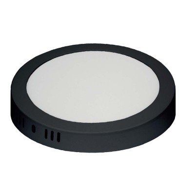 KOD. 56760 RUNDE SCHWARZE AUFBAU-DOWNLIGHT MIT FARBAUSWAHL LED 18W