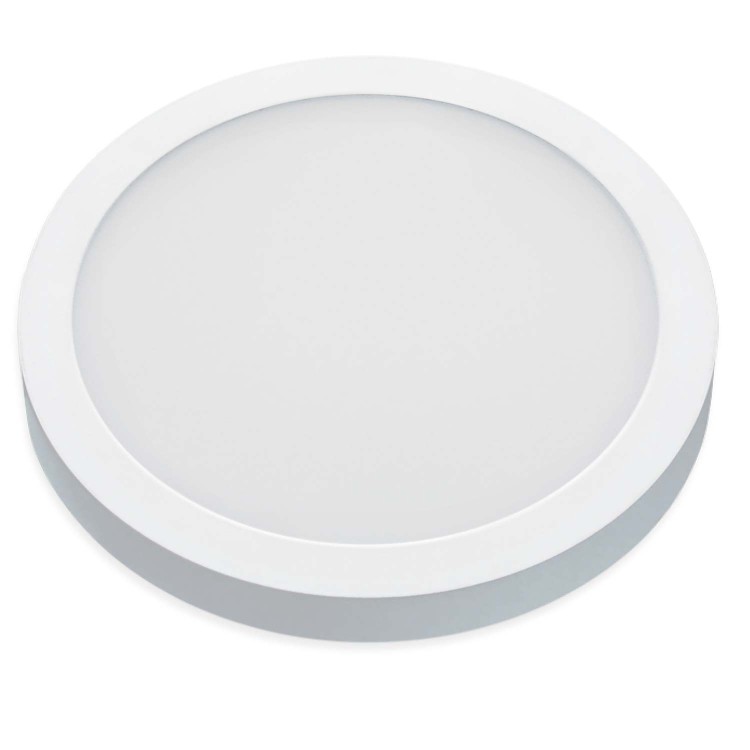 CÓD. 56720 DOWNLIGHT CIRCULAR DE SUPERFÍCIE BRANCO COM SELETOR DE COR LED 24W