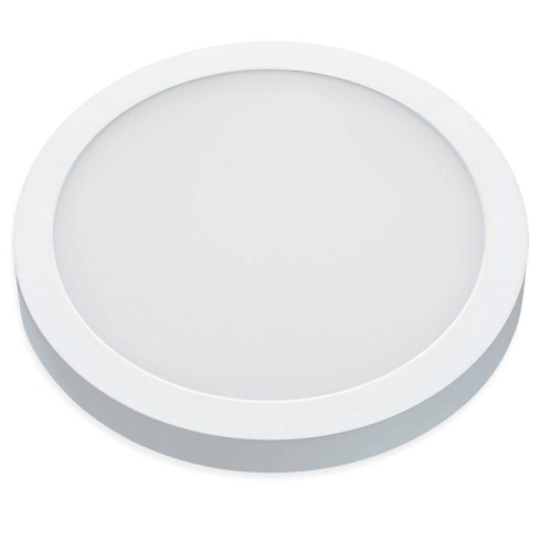 CÓD. 56720 DOWNLIGHT CIRCULAR DE SUPERFÍCIE BRANCO COM SELETOR DE COR LED 24W