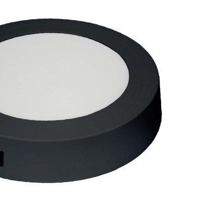 CÓD. 56770 DOWNLIGHT CIRCULAR NEGRO DE SUPERFICIE CON SELECTOR DE COLOR LED 24W 2