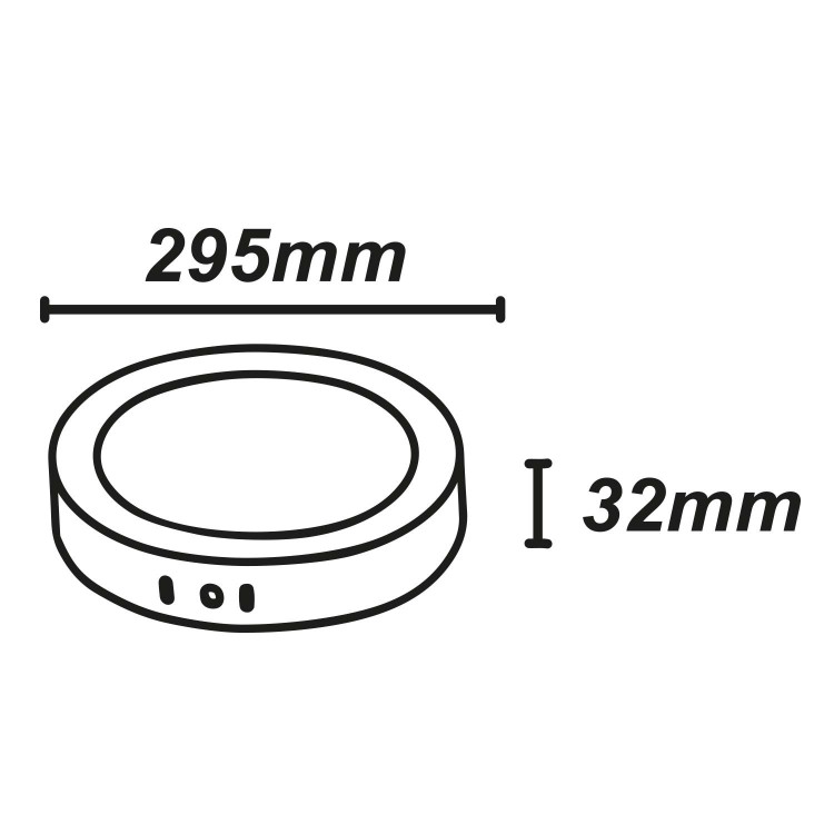 KOD. 56820 RUNDE AUFBAU-DOWNLIGHT IN HOLZOPTIK MIT FARBAUSWAHL LED 24W