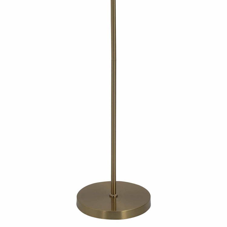 CÓD.3310 PIE DE SALÓN LED ACRÍLICO BLANCO Y ACERO DORADO