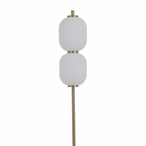 CÓD.3310 LUMINÁRIA DE PÉ LED ACRÍLICO BRANCO E AÇO DOURADO