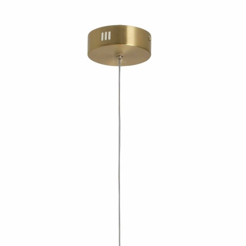 CÓD.3306 LAMPADARIO LED ACRILICO BIANCO E ACCIAIO DORATO