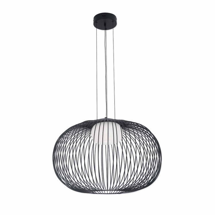 CÓD.3296 LÁMPARA LED ACRÍLICO Y ACERO PINTADO NEGRO