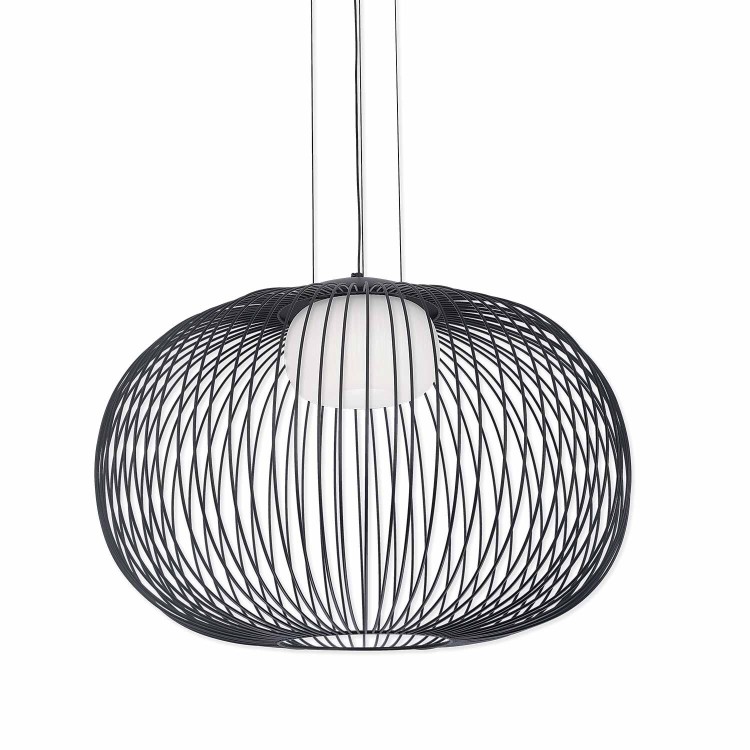 CÓD.3296 LÁMPARA LED ACRÍLICO Y ACERO PINTADO NEGRO