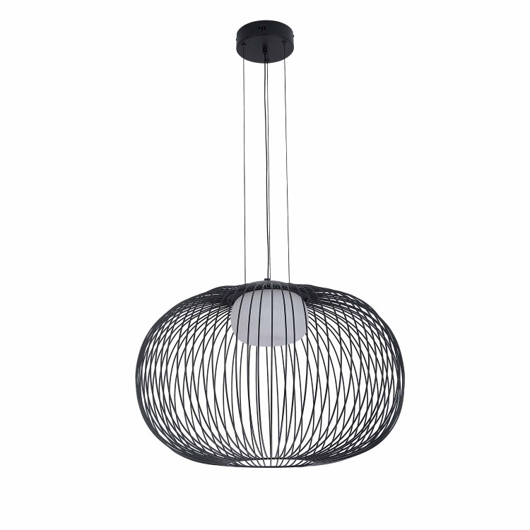 CÓD.3296 LÁMPARA LED ACRÍLICO Y ACERO PINTADO NEGRO