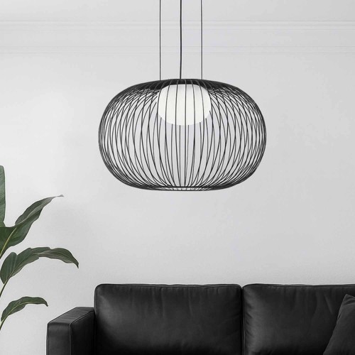 CÓD.3296 LÂMPADA LED ACRÍLICO E AÇO PINTADO DE PRETO