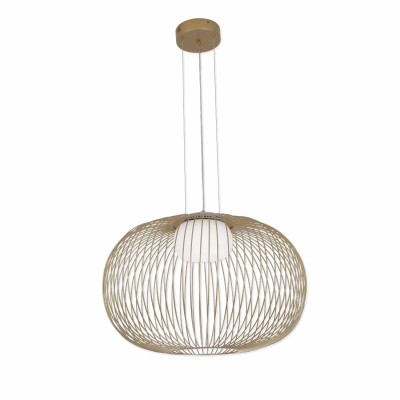 CÓD.3297 LÂMPADA LED ACRÍLICO E AÇO PINTADO DE DOURADO 2