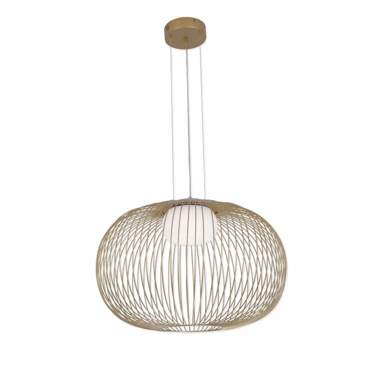 CÓD.3297 LÁMPARA LED ACRÍLICO Y ACERO PINTADO DORADO