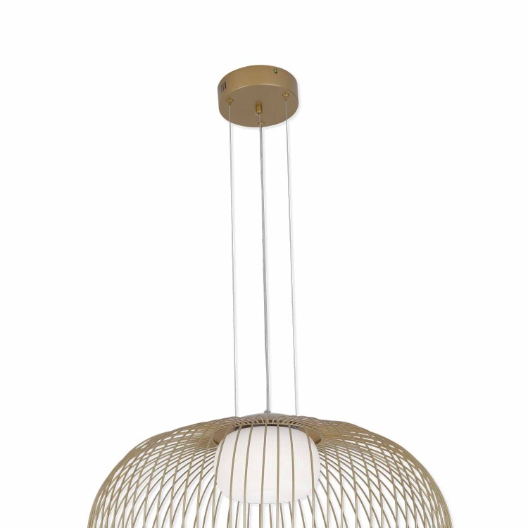 CÓD.3297 LED-LAMPE ACRYL UND GOLD LACKIERTER STAHL