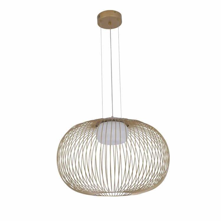 CÓD.3297 LÁMPARA LED ACRÍLICO Y ACERO PINTADO DORADO