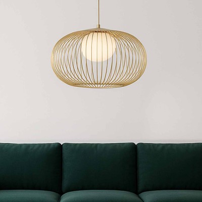 CÓD.3297 LED-LAMPE ACRYL UND GOLD LACKIERTER STAHL