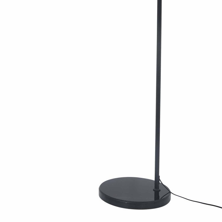 CÓD.3298 PIE DE SALÓN 1 LUZ E27 ACRÍLICO Y ACERO PINTADO NEGRO