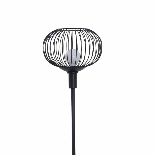 COD.3300 LAMPADAIRE 1 LUMIÈRE E27 ACRYLIQUE ET ACIER PEINT EN NOIR