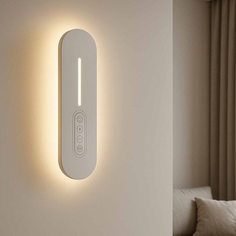 CÓD.6103 APLIQUE LED TÁCTIL ACERO PINTADO BLANCO 30CM