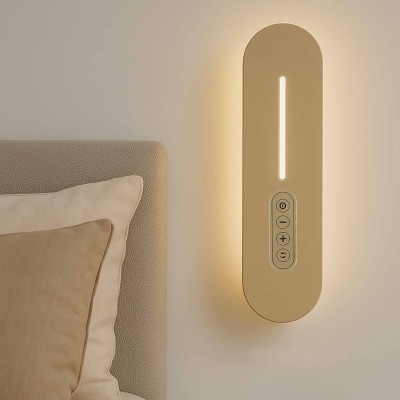 CÓD.6104 APLIQUE LED TÁTIL AÇO PINTADO DOURADO 30CM