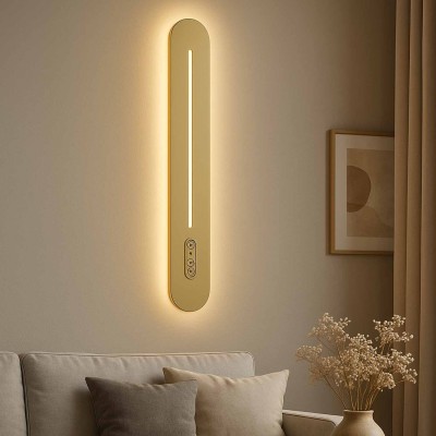CÓD.6102 APLIQUE LED TÁTIL AÇO PINTADO DOURADO 80CM