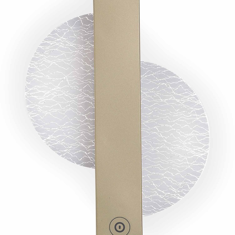 CÓD.6015 APLIQUE LED TÁCTIL ACERO PINTADO DORADO 25CM