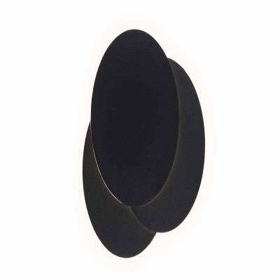 CÓD.6022 APPLIQUE LED DECORATIVA ACCIAIO VERNICIATO NERO 2