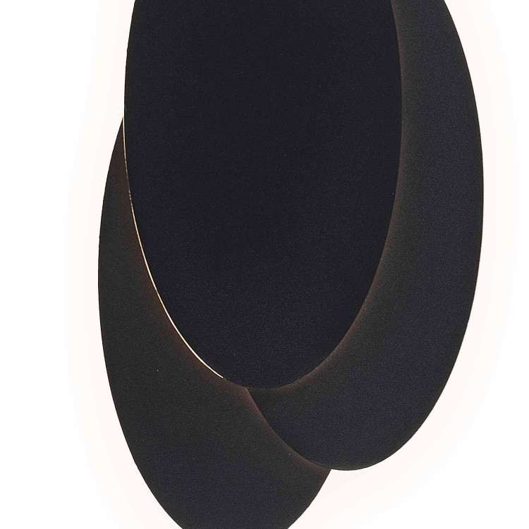 CÓD.6022 APLIQUE LED DECORATIVO ACERO PINTADO NEGRO