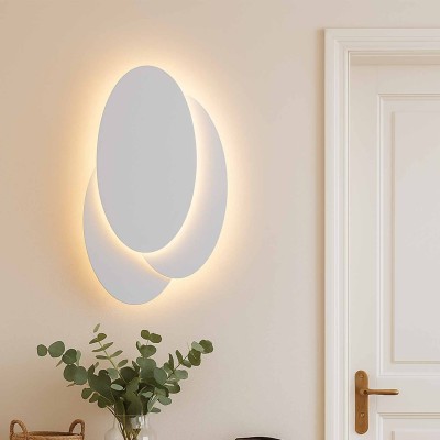 CÓD.6107 APLIQUE LED DECORATIVO AÇO PINTADO BRANCO