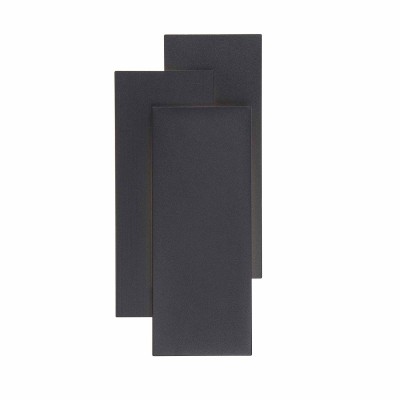 CÓD.6021 APPLIQUE LED DECORATIVA ACCIAIO VERNICIATO NERO 2
