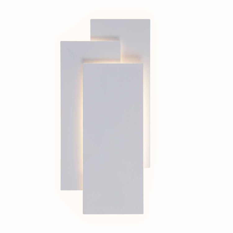 CÓD.6105 APLIQUE LED DECORATIVO ACERO PINTADO BLANCO