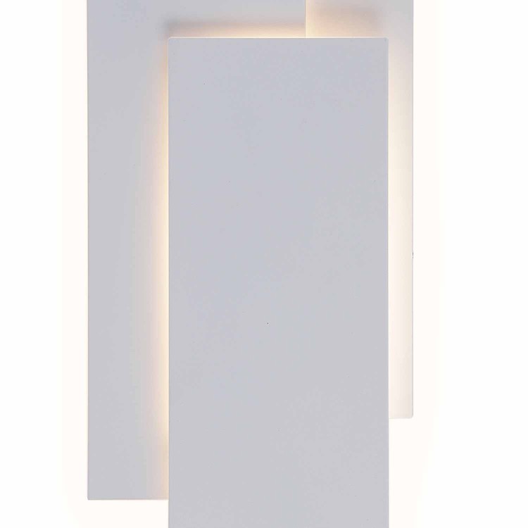CÓD.6105 APPLIQUE LED DECORATIVA ACCIAIO VERNICIATO BIANCO