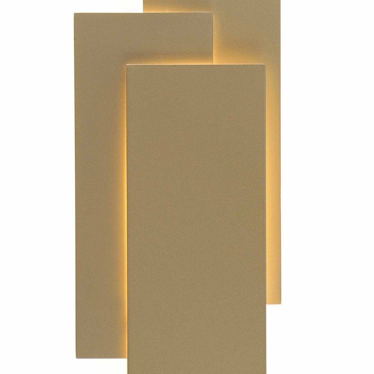 CÓD.6106 APLIQUE LED DECORATIVO ACERO PINTADO DORADO