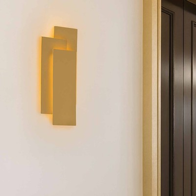 CÓD.6106 APLIQUE LED DECORATIVO AÇO PINTADO DOURADO