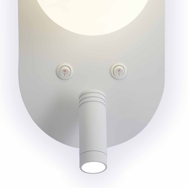 CÓD.6109 APLIQUE LED DECORATIVO ACERO PINTADO BLANCO