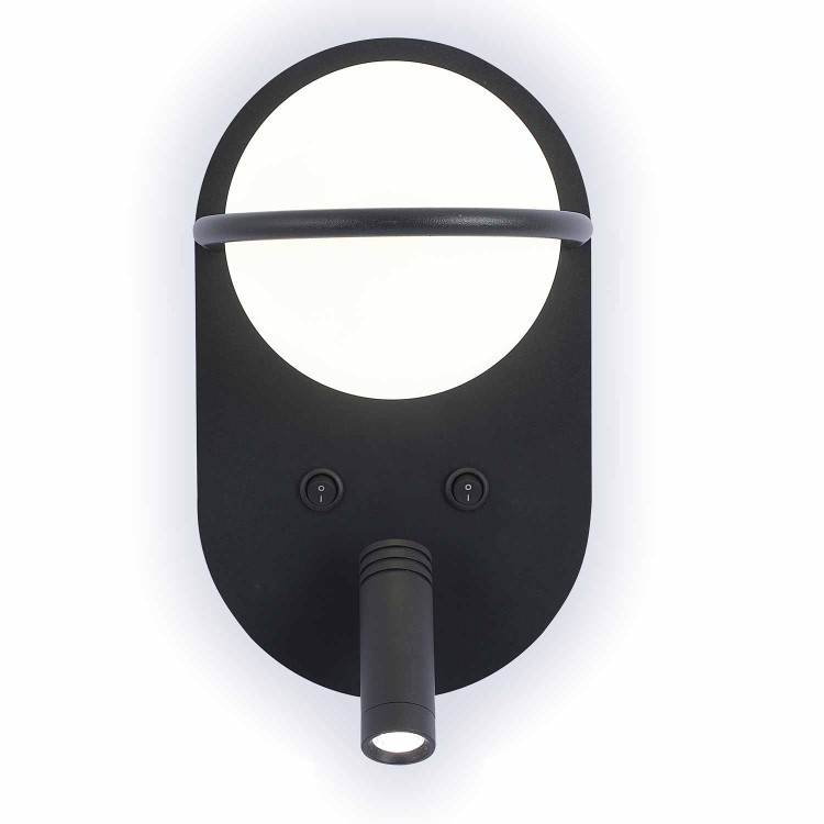 CÓD.6023 APLIQUE LED DECORATIVO ACERO PINTADO NEGRO