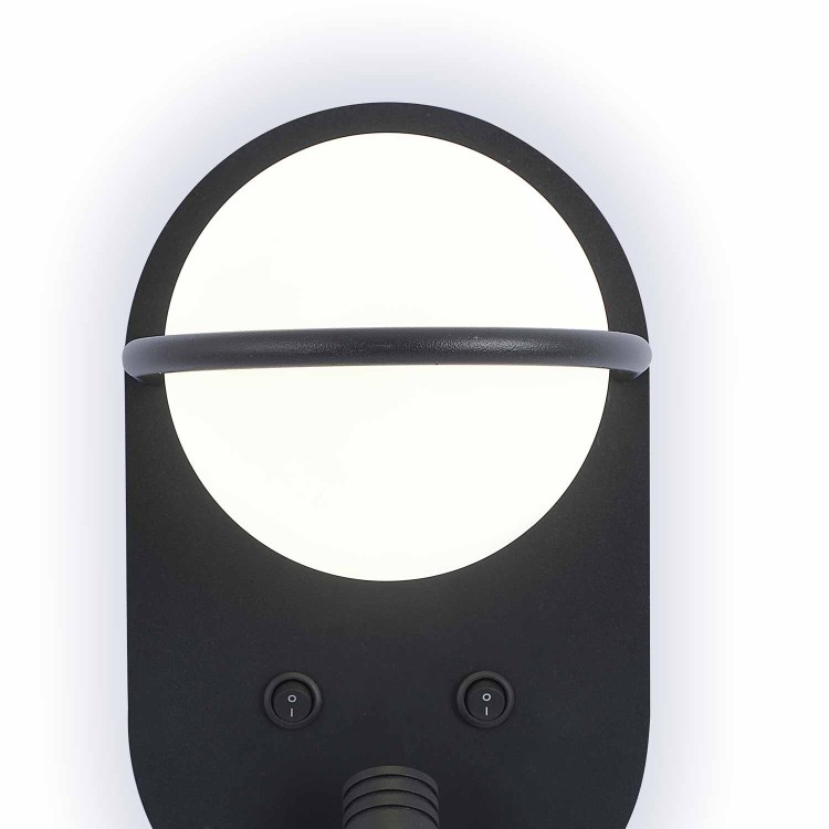 CÓD.6023 APLIQUE LED DECORATIVO ACERO PINTADO NEGRO