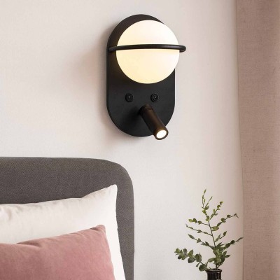 CÓD.6023 APLIQUE LED DECORATIVO AÇO PINTADO PRETO