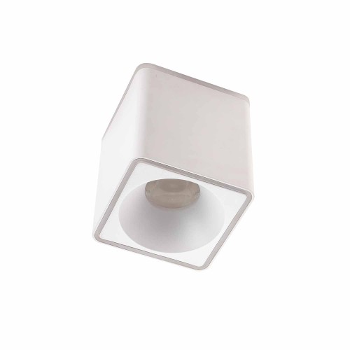 CÓD.6039 FOCO DE SUPERFÍCIE QUADRADO 9X9CM COR BRANCO