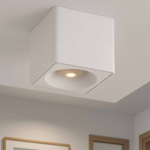 CÓD.6043 FOCO DE SUPERFÍCIE QUADRADO Ø12CM COR BRANCO