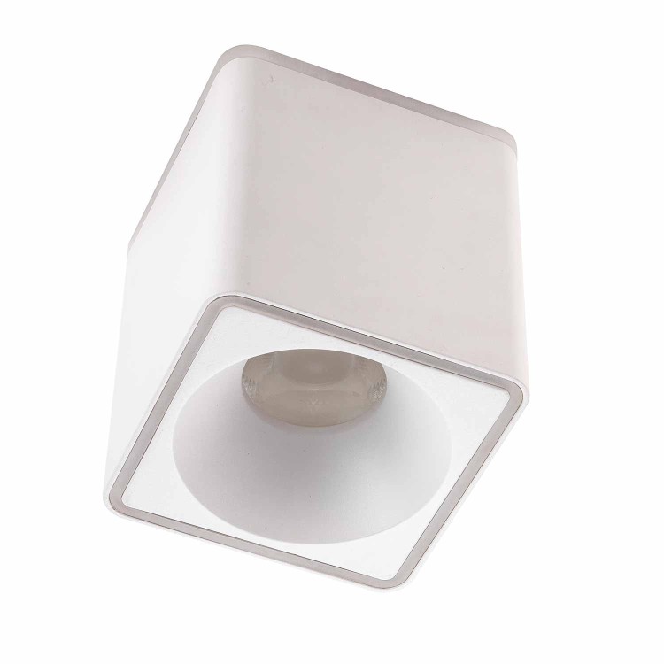 CÓD.6043 FOCO DE SUPERFICIE CUADRADO Ø12CM COLOR BLANCO