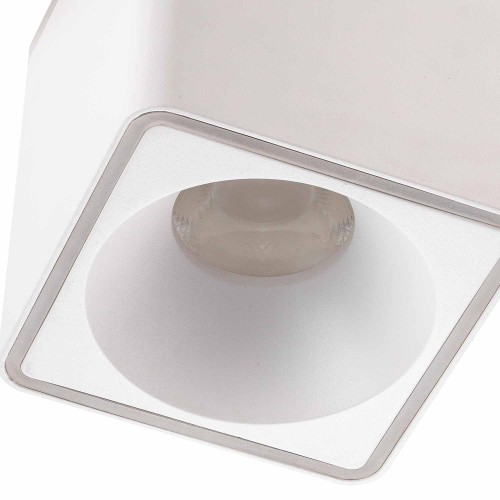 CÓD.6043 FOCO DE SUPERFÍCIE QUADRADO Ø12CM COR BRANCO